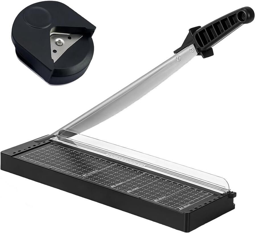Professionele 30 cm papier snijmachine met metalen basis en antislip ontwerp voor A4 B5 en A5 papier foto's en karton zeer nauwkeurig met snijliniaal