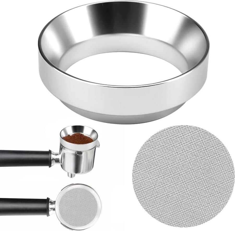 Professionele 51mm Koffie Doseringsring voor Espresso Magnetische Vuller en Zeefhouder Ideaal voor Barista en Thuisgebruik