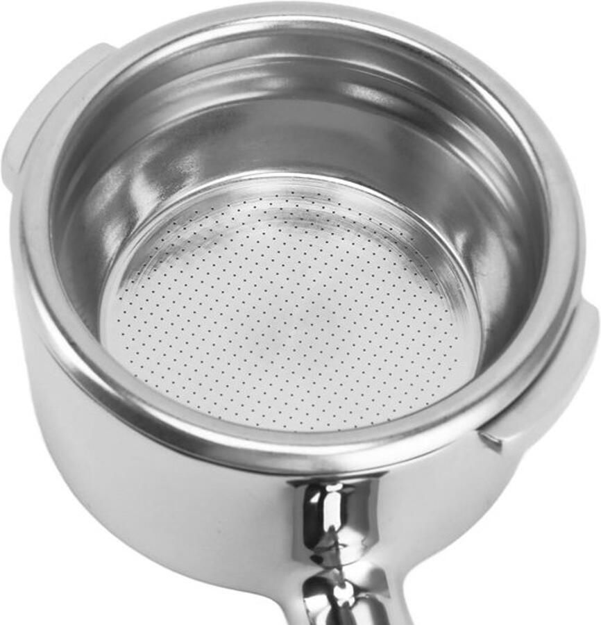 Professionele 58mm Bottomless Porta Filter met Dubbele Oren en Houten Handvat voor Koffiemakers Ideaal voor Espresso en Barista Gebruik
