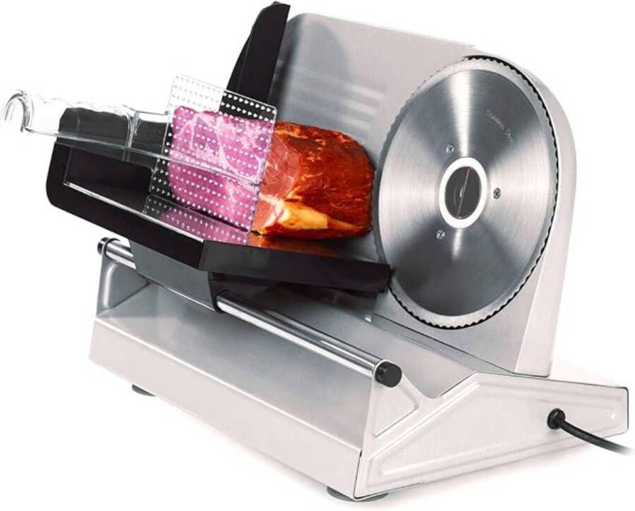 Thuys Professionele Allessnijder – Luxe Sijmachine – Vlees Kaas Groenten Brood – 220MM Mes – 0-15MM Dikte – Extra Krachtige Motor – Zilver