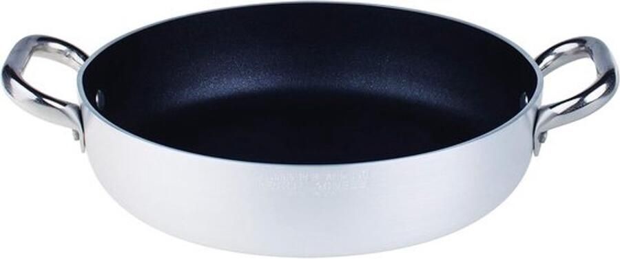 Professionele Aluminium Omeletpan 40 cm met Antiaanbaklaag en Dubbele Handgrepen