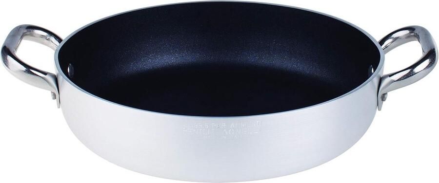 Professionele Aluminium Omeletpan 40 cm met Antiaanbaklaag en Dubbele Handgrepen