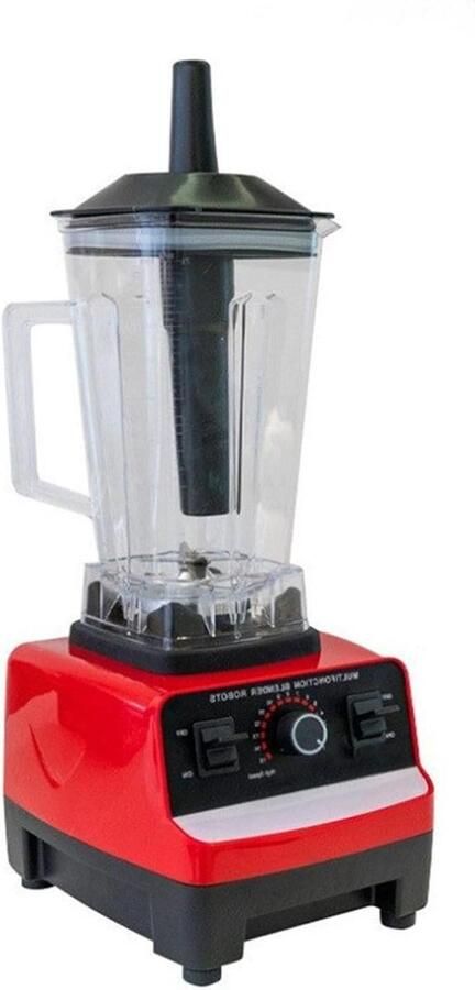 Professionele Blender Keukenmixer Krachtige Mixer Sap Maken Vlees Malen 800W Koperen Motor 2L Capaciteit Zwart