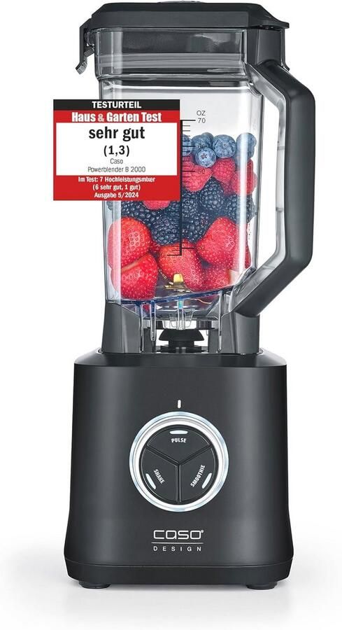 Professionele Blender met Krachtige 2000 Watt Motor en 30.000 rpm Ideaal voor Smoothies Soepen en Meer