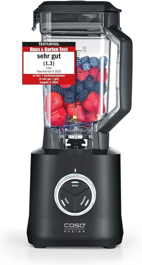 Professionele Blender met Krachtige 2000 Watt Motor en 30.000 rpm Ideaal voor Smoothies Soepen en Meer