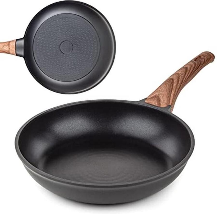 Professionele braadpan 28 cm met uitstekende warmteverdeling en warmtevermogen voor inductie en andere kookplaten
