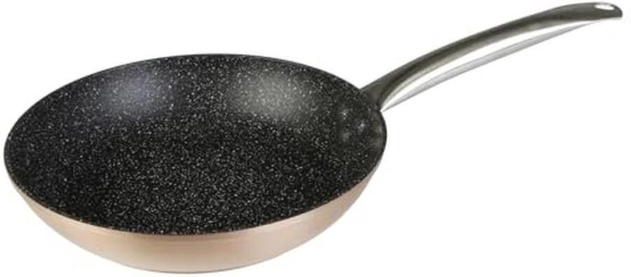 Professionele braadpan van gesmeed aluminium 24 cm met inductie en ecologische antiaanbaklaag