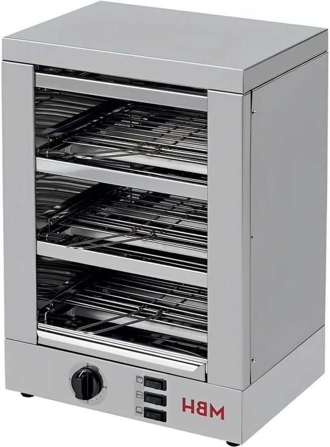 Professionele Broodrooster Industriële Toaster Hoge Capaciteit Roosteren Drie Lagen Roosteren 25.5 x 35.5 x 50.5 cm
