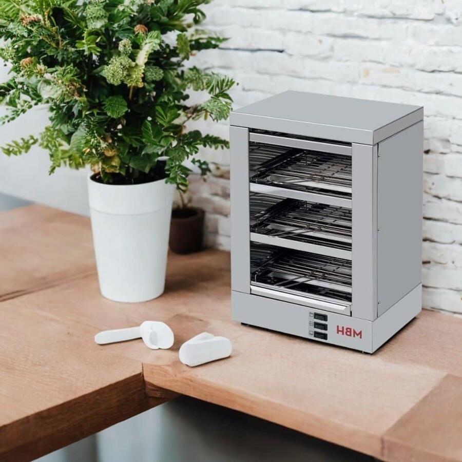 Professionele Broodrooster Industriële Toaster Horeca Snel Brood Roosteren Drie Lagen Capaciteit