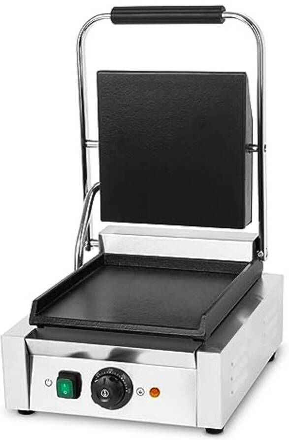 Professionele Contactgrill met Gietijzeren Grillplaten 1800 W Multigrill voor Vlees Groenten en Sandwiches