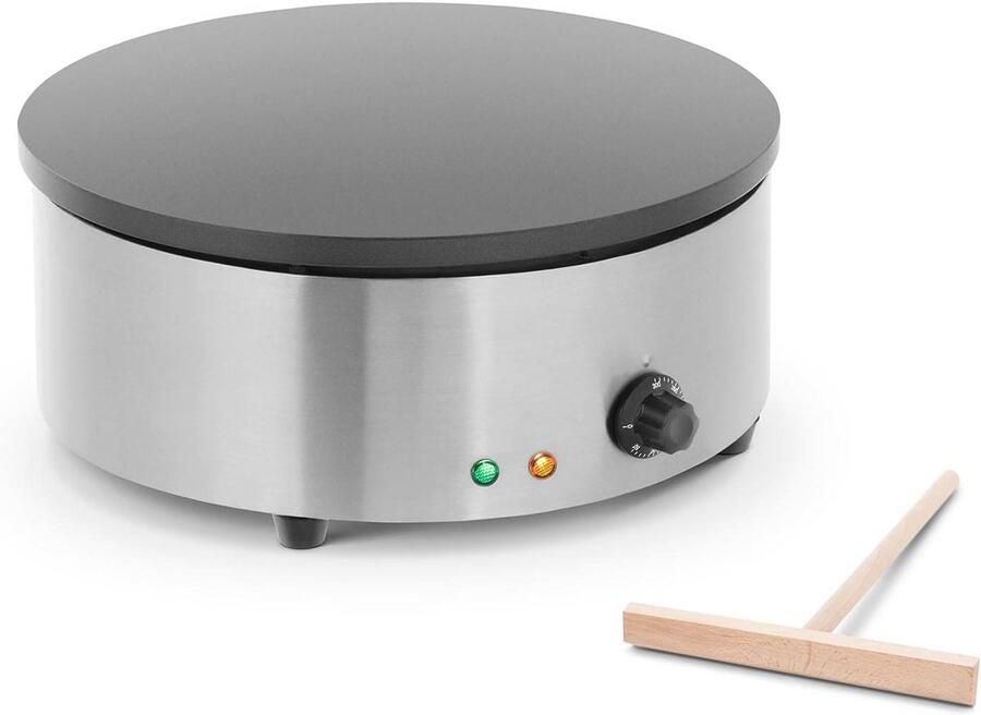 Professionele Crêpemaker 40 cm 3000 W Gietijzer Coating Roestvrij Staal