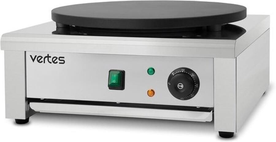 Professionele Crêpemaker Elektrisch RVS 40 cm Horeca Pannenkoekenmachine 3000W
