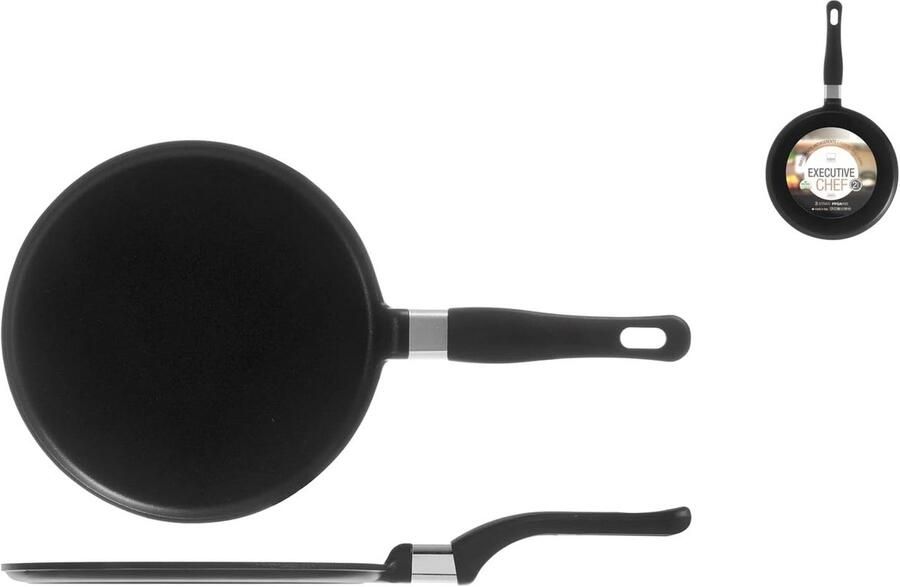 Professionele Crêpemaker met Antiaanbaklaag en Handvat Aluminium