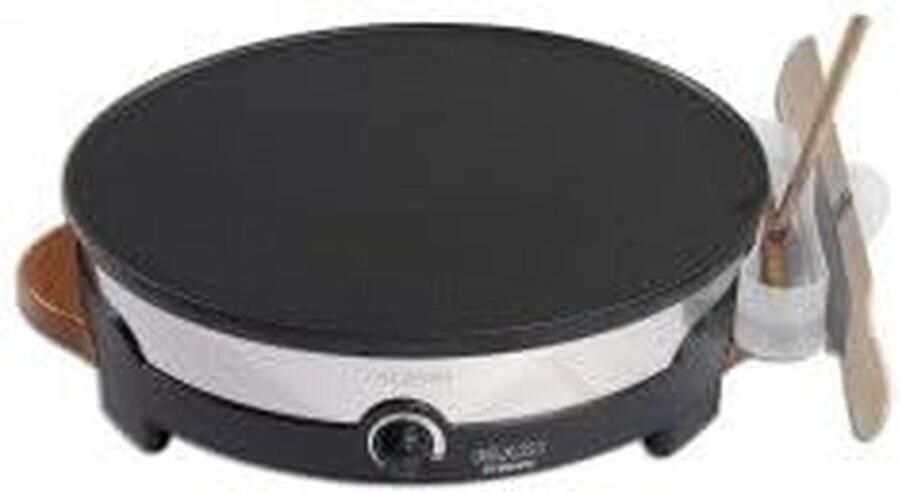 Professionele Crêpepan met Antiaanbaklaag 35 cm Diameter Inclusief Keukenhulpen