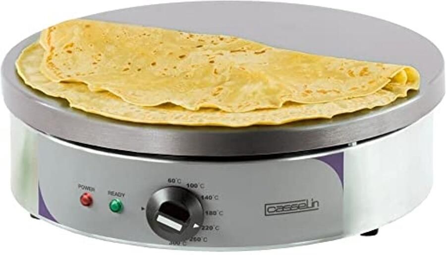 Professionele Crêpes Bakplaat Rond 40 cm – Pannenkoekenpan Met Instelbare Thermostaat