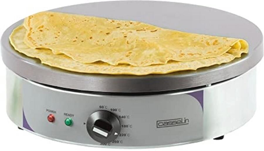 Professionele Crêpes Bakplaat Rond 40 cm – Pannenkoekenpan Met Instelbare Thermostaat