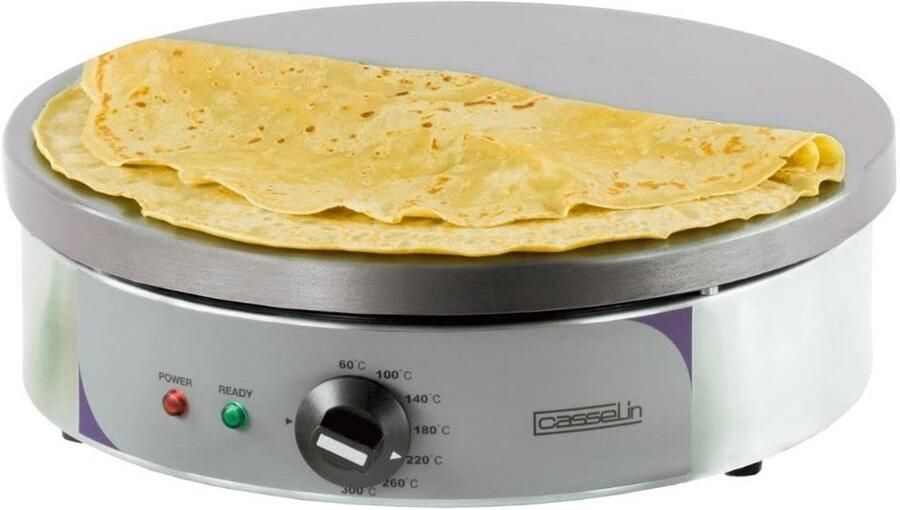 Professionele Crêpes Bakplaat Rond 40 cm – Pannenkoekenpan Met Instelbare Thermostaat