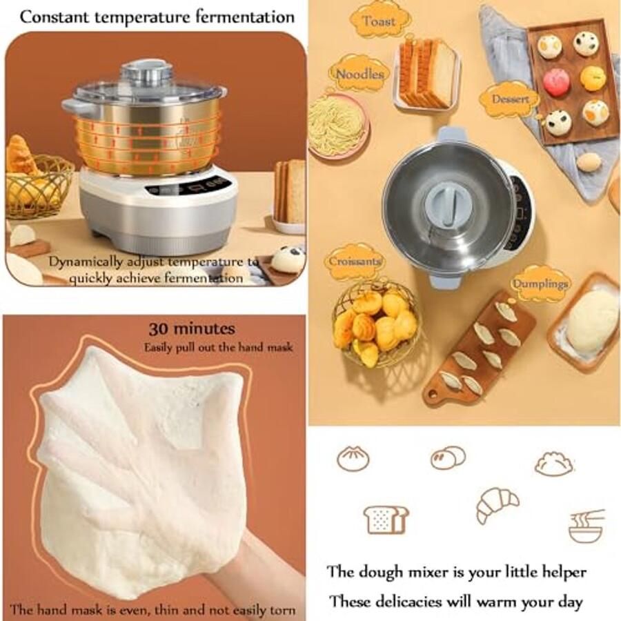 Professionele Deegmachine met Fermentatiefunctie en Microcomputer