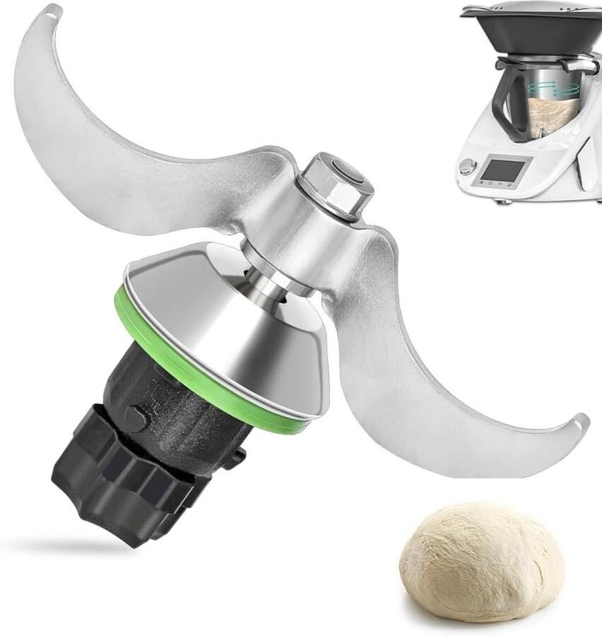Professionele Deegmes voor Thermomix TM6 en TM5 RVS Bakmes voor Zware Deegmix Vervangingsonderdeel voor Koken en Bakken Duurzaam en Hygiënisch