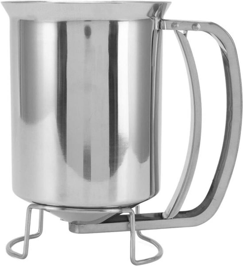 Professionele Dispenser voor Pannenkoekenbeslag Handheld RVS Pourer voor Cupcakes Wafels en Muffins Ideaal voor Bakken en Koken