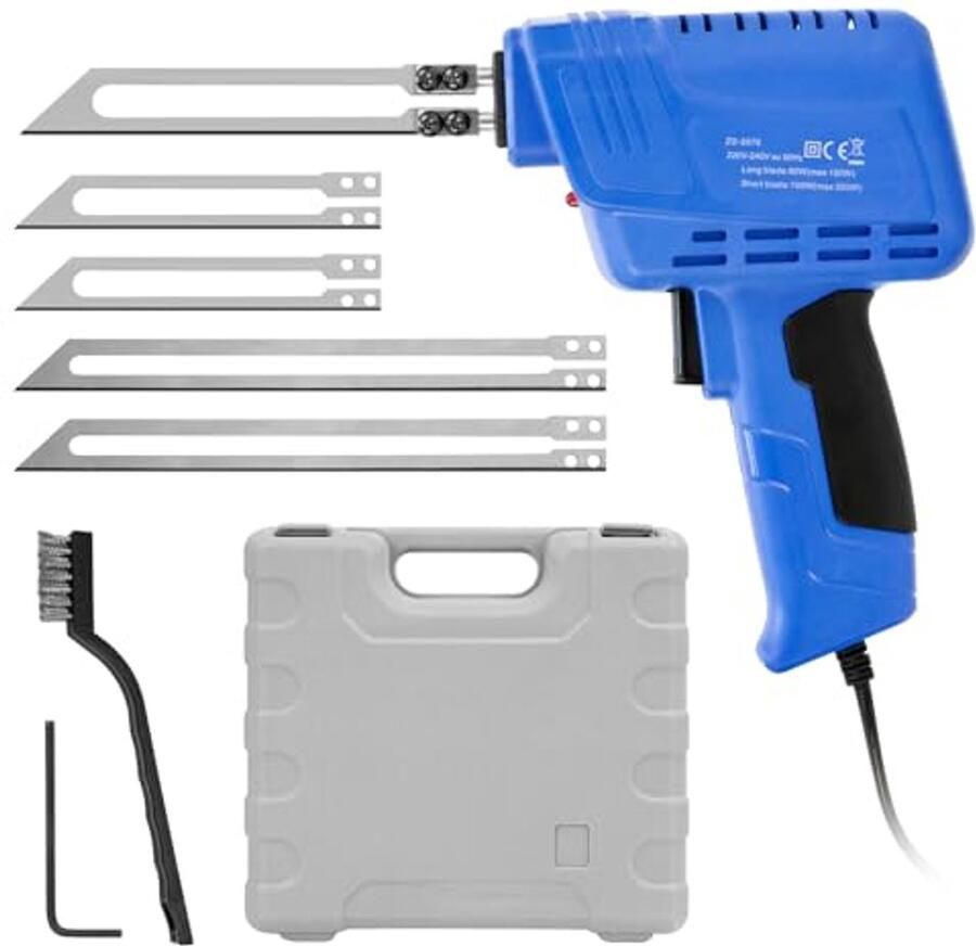 Professionele elektrisch hittemes voor schuim en polystyreen snijden – inclusief 4 messen