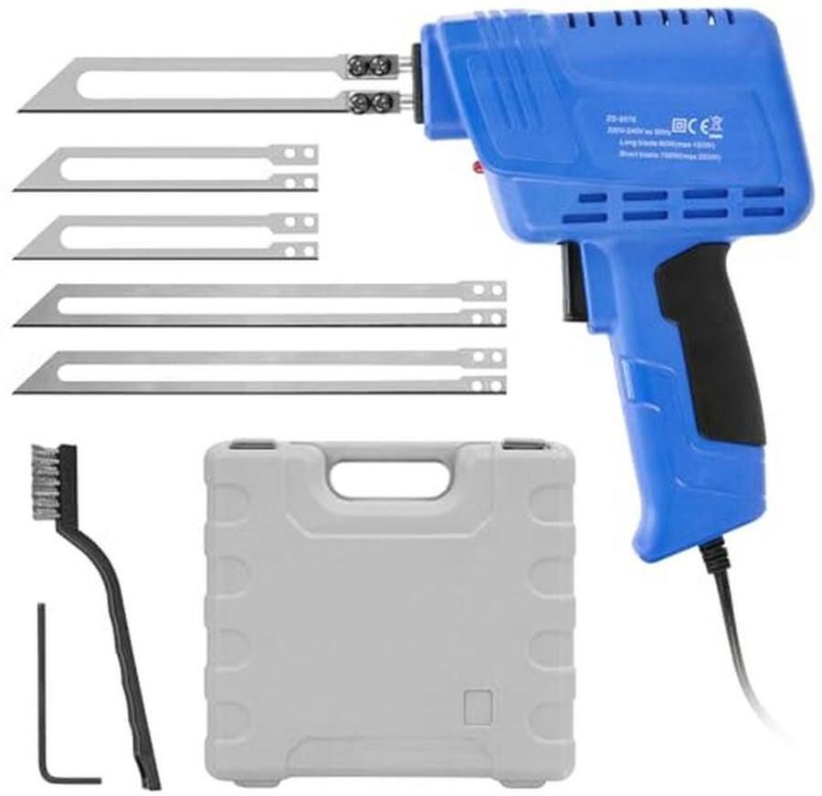 Professionele elektrisch hittemes voor schuim en polystyreen snijden – inclusief 4 messen