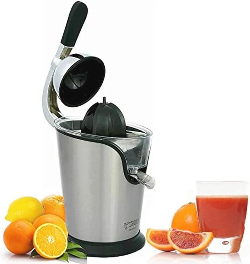 Professionele elektrische citruspers met hefboom-filter 500 W druppelvrije uitloop