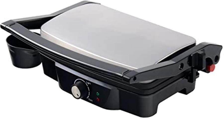 Professionele elektrische grillpan 1500W – Antiaanbaklaag en veelzijdig kookoppervlak