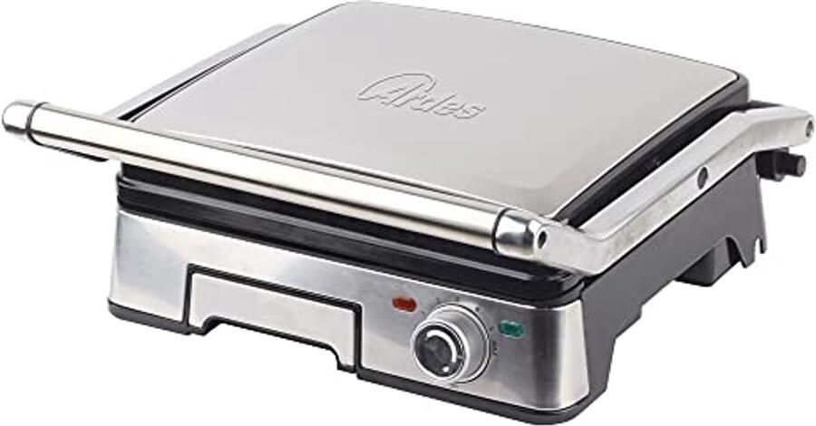 Professionele elektrische grillpan 1800W met 5 temperatuurniveaus en afneembare platen