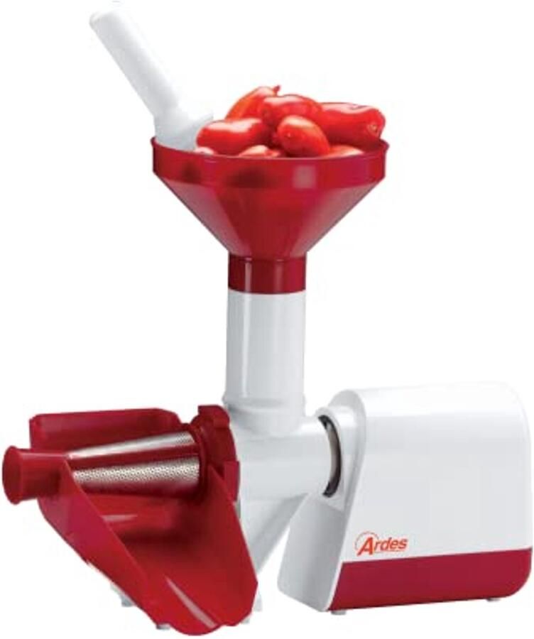 Professionele elektrische tomatenpers met stalen filter