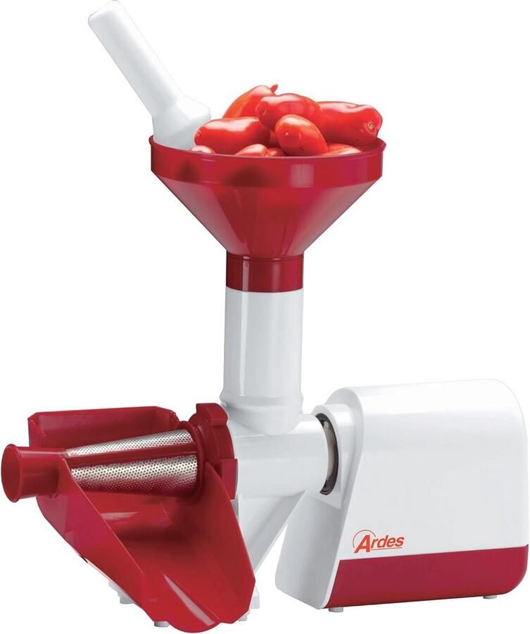 Professionele elektrische tomatenpers met stalen filter