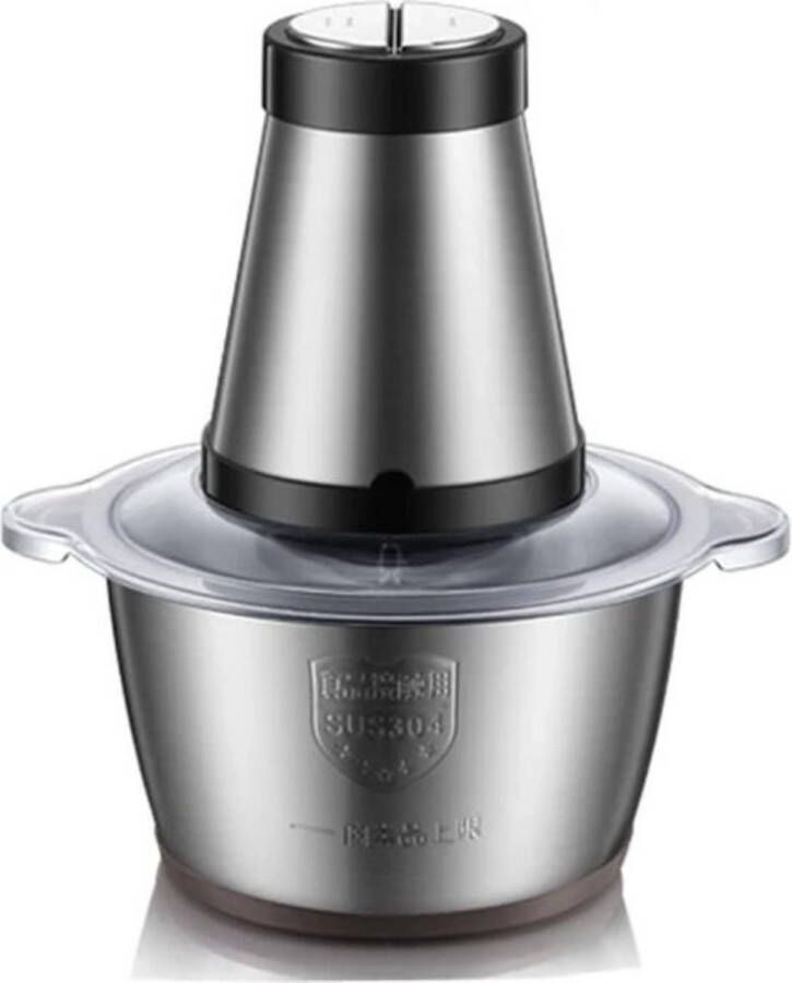 Professionele Elektrische Vlees gehaktmolen Compact 2 Snelheden RVS 2L Capaciteit Grijs