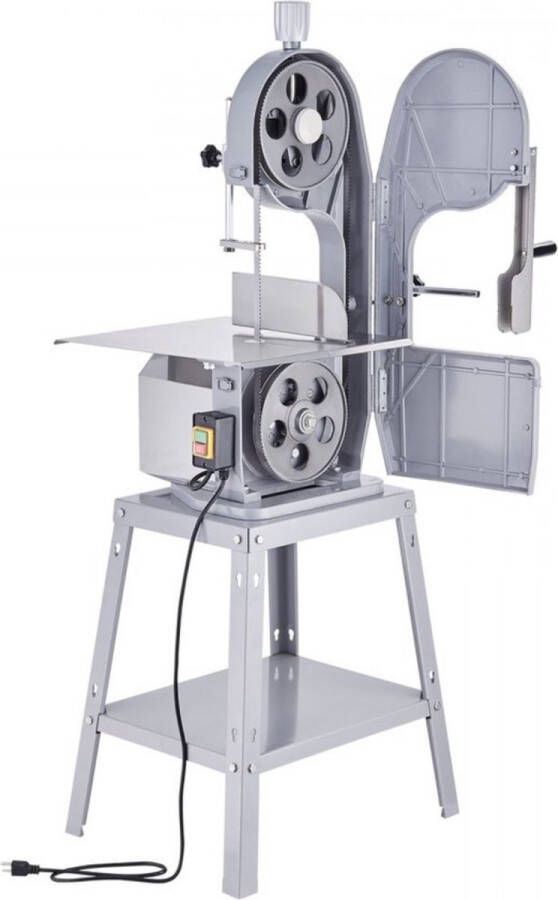 Bottenzaagmachine 1500W 300kg u Elektrische Bottensnijmachine 490x380mm Bottensnijmachine 4-200mm Snijdikte Gastro Vleeszaag Commerciële Bottenzaag met standaard