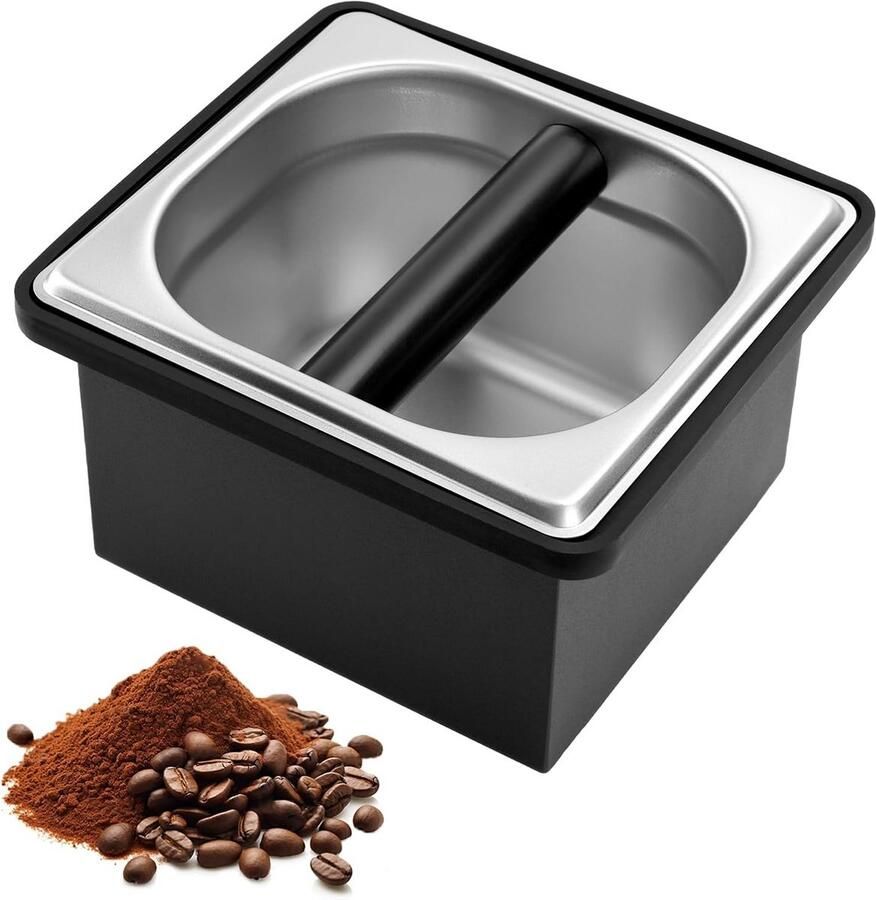 Professionele Espresso Knock Box RVS voor Koffiedik