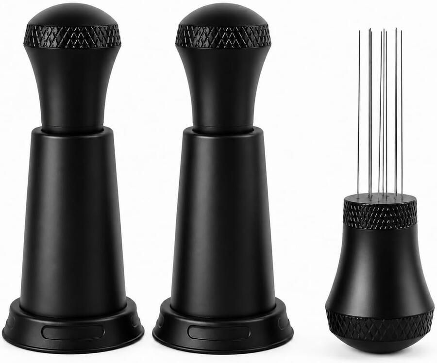 Professionele Espresso Verdelers met 10 Naalden 0.25 mm Set van 2 voor Perfecte Koffie Extractie en Verdeling