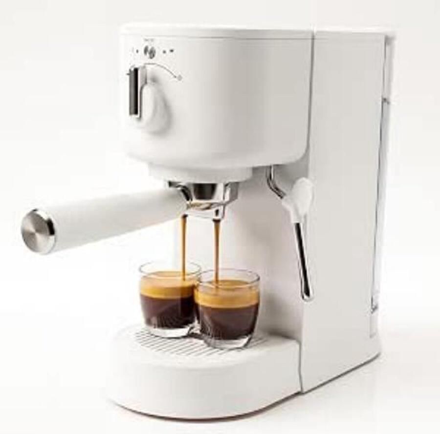 Professionele Espressomachine 15 Bar 1500W Thermoblock Met Stoompijpje 58mm Siebträger 1.25L Waterreservoir Compact Voor Cappuccino en Latte Thuis en Kantoor