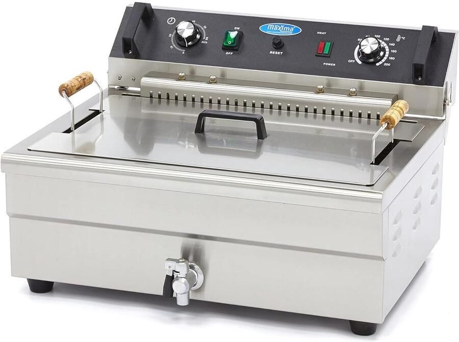 Professionele Frituurpan 20 Liter met Tapkraan en Mand