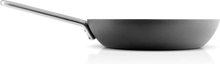 Professionele Frituurpan Koekenpan Aluminium Lekker Eten Maken Slip-Let Coating ø24 cm Zilver
