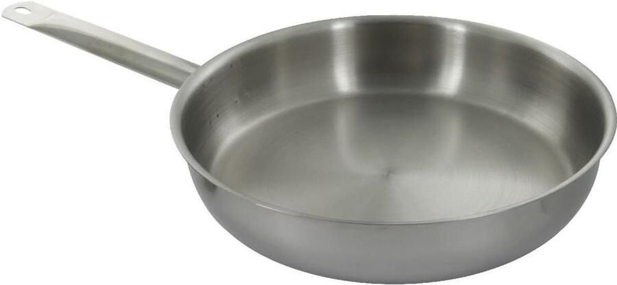 Professionele Frituurpan Koekenpan Frituren Gezond Frituren Roestvrij staal 28 cm Zilver