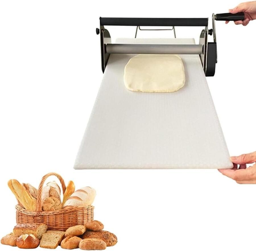 Professionele Handmatige Deegmachine voor Pasta Pizza en Gebak Instelbare Dikte