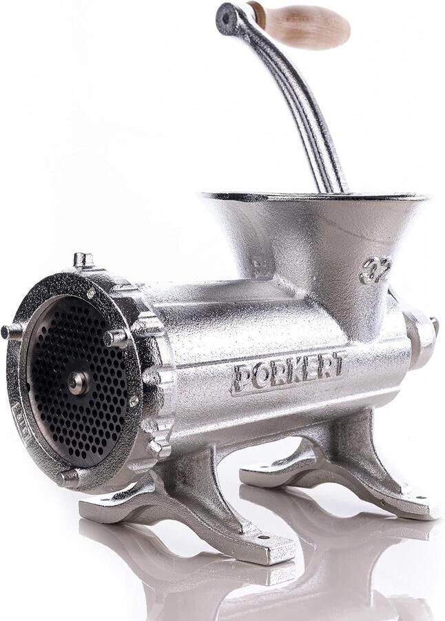 Professionele Handmatige Vleesmolen Gietijzeren Gehaktmolen met Mes en Gatschijf (4 5 mm)