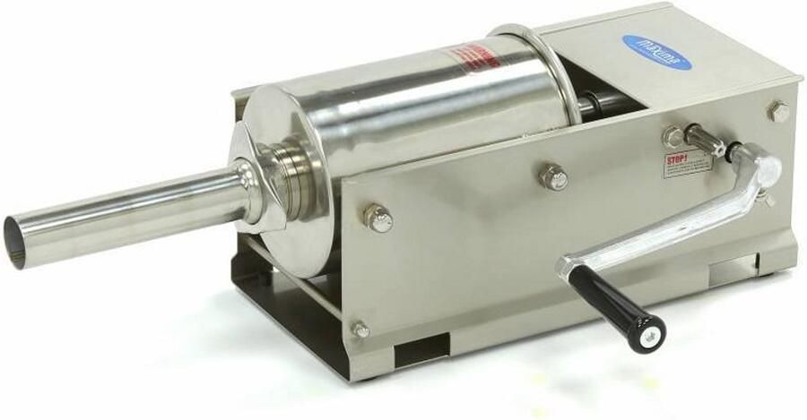 Professionele Horizontale Worstenvuller 3 Liter Inclusief 4 RVS Vulbuizen