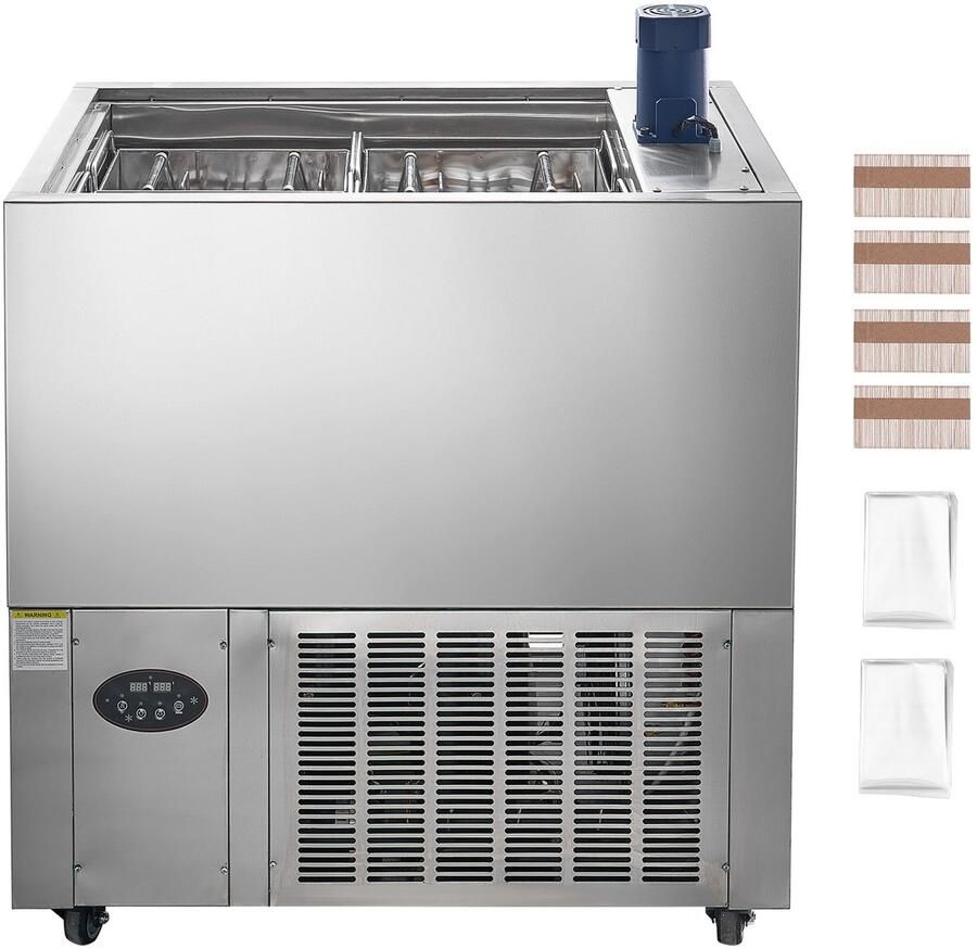 Professionele Ijsmachine 4-Delige Vormpjesset – 120-Delige Ijslolly-Maakset Gemaakt van Roestvrij Staal Professionele Ijsmachine voor Ijslolly's