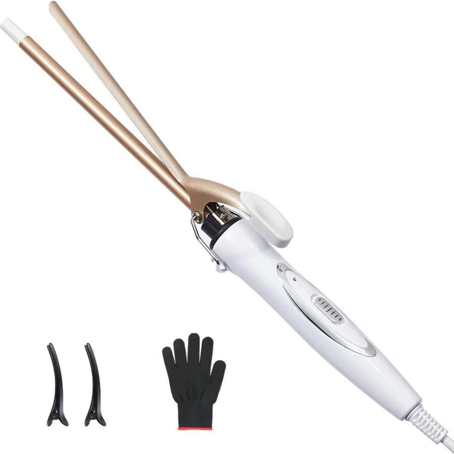 Professionele Keramische Krultang 9 mm Snel Opwarmen en Temperatuur Instelbaar voor Perfecte Krullen