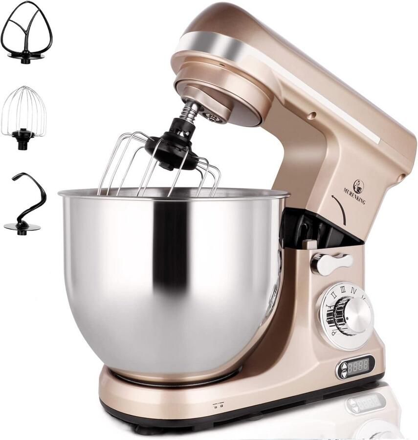 Professionele Keukenmachine 5L Krachtige Elektrische Mixer met 6 Snelheden en Accessoires
