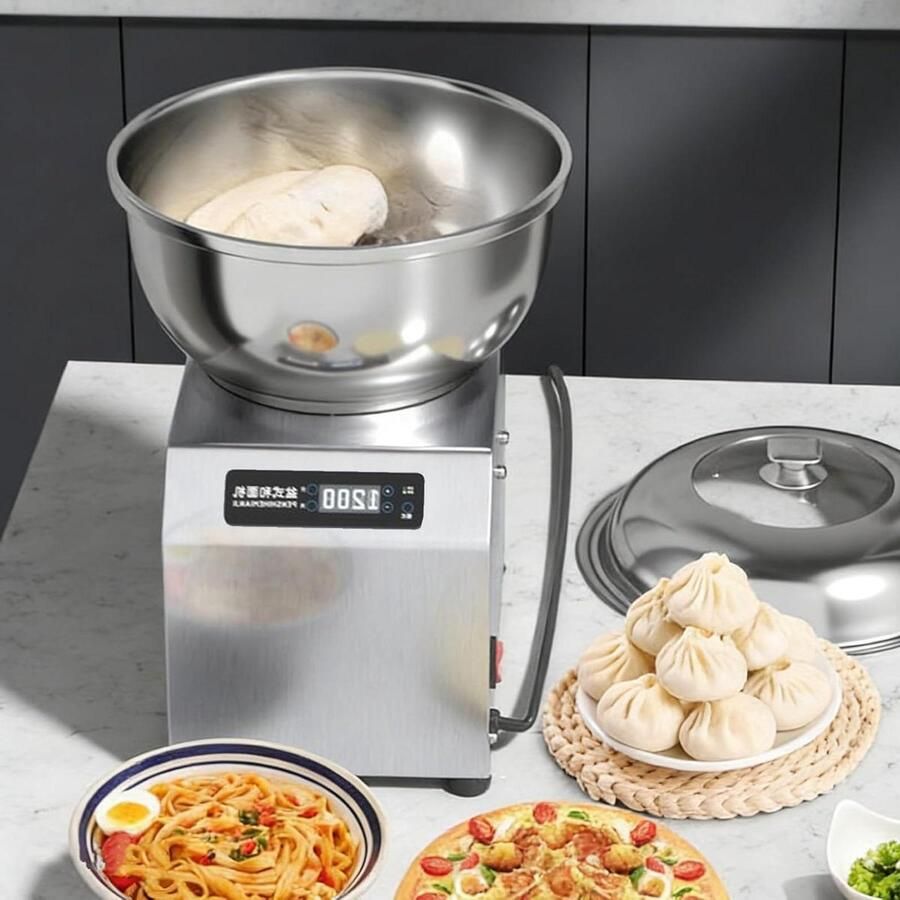 Professionele Kneedmachine Deegmaker Mixer Brood Pizza Maken Dubbele Rotatie Technologie 5 kg 8 kg Zilver