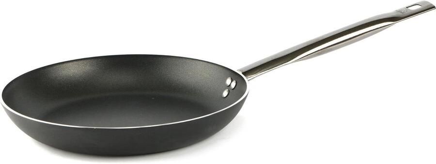 Professionele Koekenpan Antiaanbakpan Braadpan Sauteer en Braad Extra Sterke Coating 24 cm Zwart