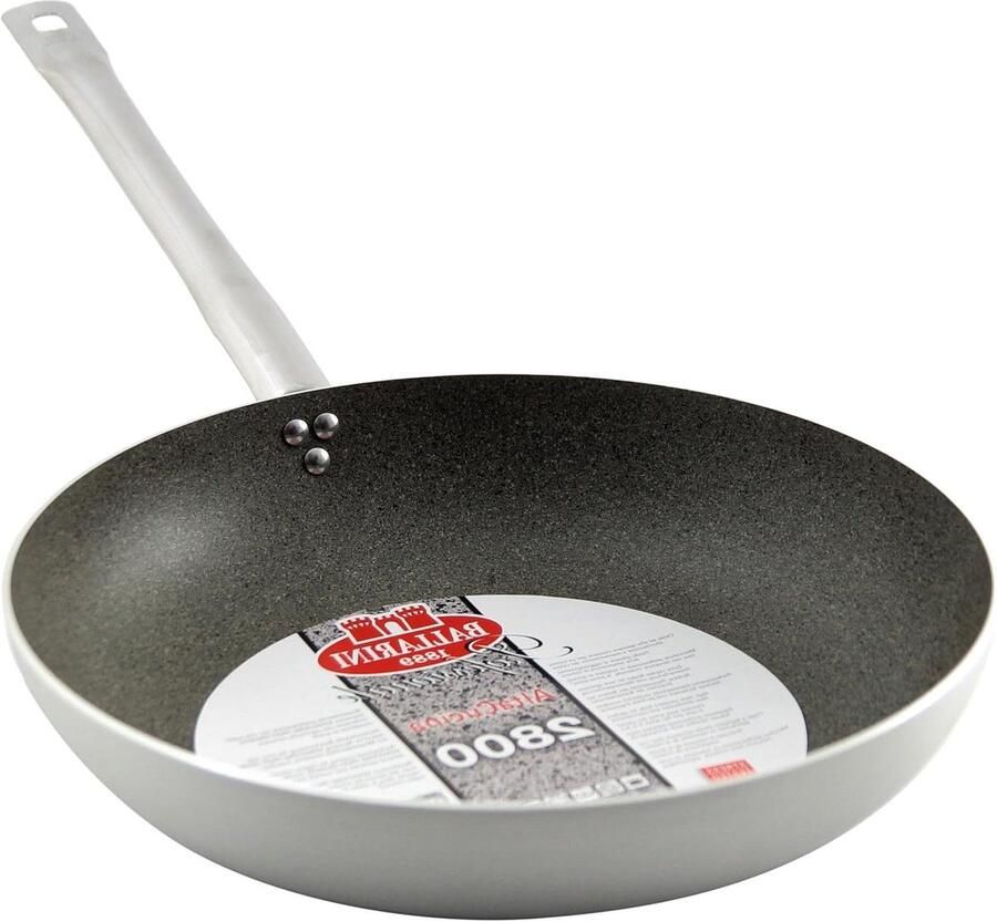 Professionele Koekenpan Koekepan Bakpan Koken op Gas Keramische Antiaanbaklaag 36 Centimeter Zwart