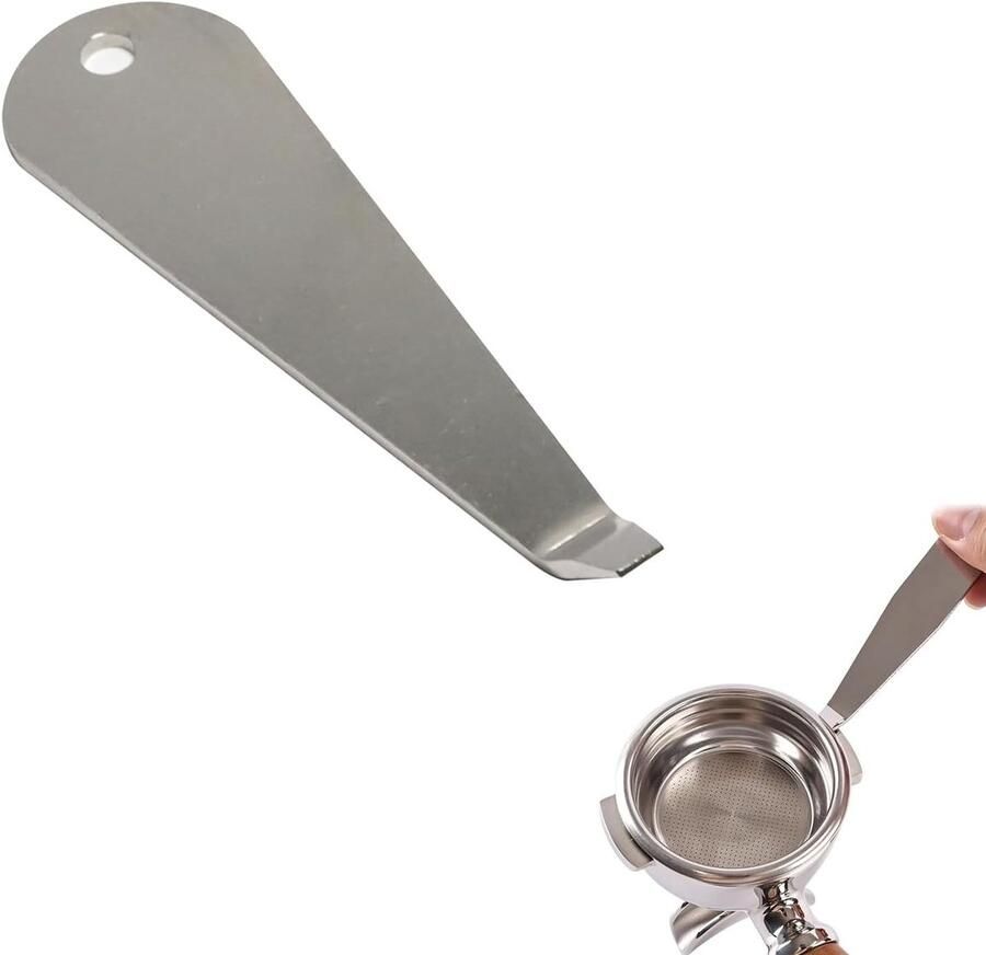Professionele Koffiefilterhouder en Verwijderaar voor Espresso Machine Onderhoud RVS Koffiefilter Koffieaccessoires Koffiezetapparaat Tools