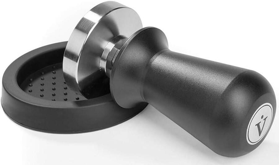 Professionele Koffietamper met Veer voor Consistente Druk 58 mm